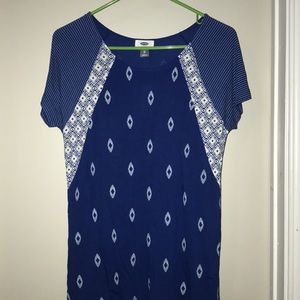 Blue tribal t-shirt